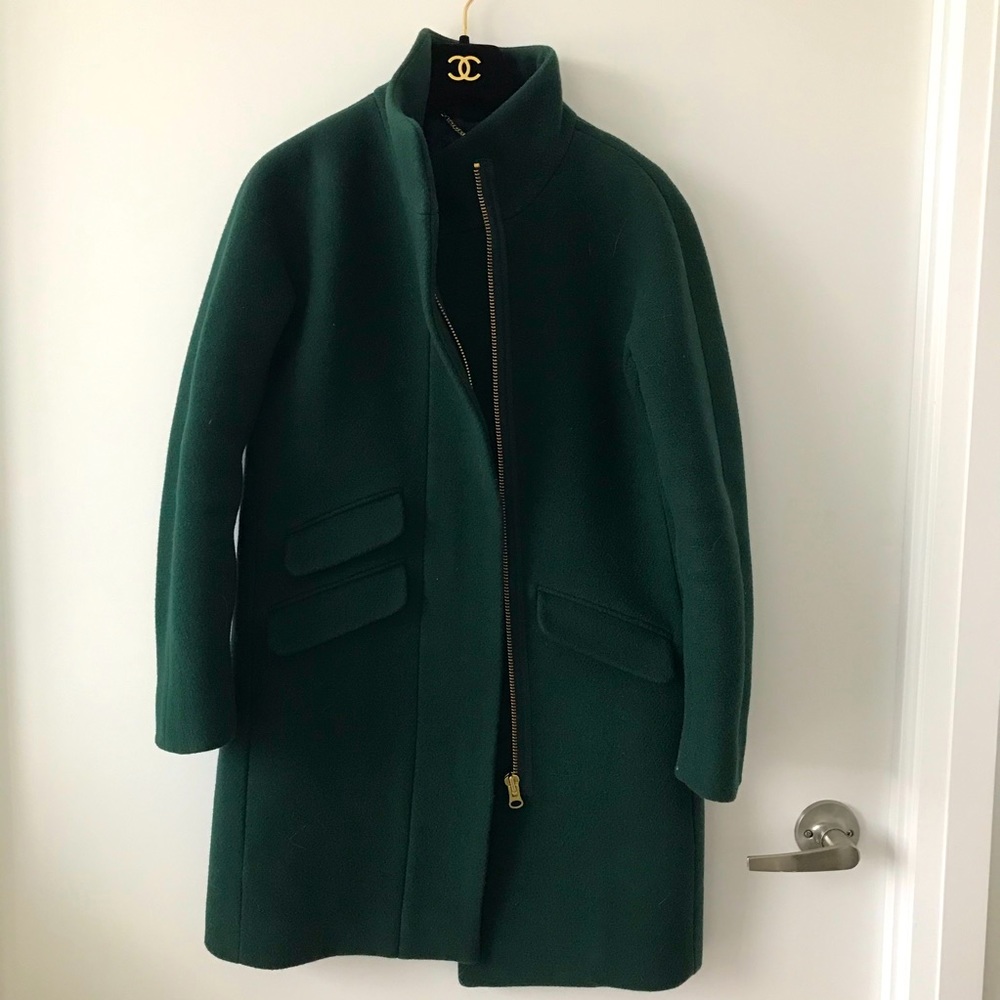 J. Crew Italian stadium cloth cocoon coat 00P
